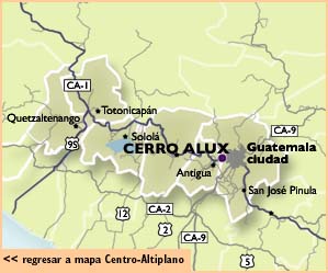 mapa Cerro Alux