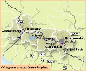 mapa Cayala